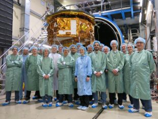 Members of the LPF Team after successful Thermal Vacuum Test @ IABG in Munich (April 2015)