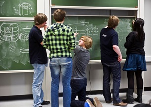 Students at the UK Space Design Competition
