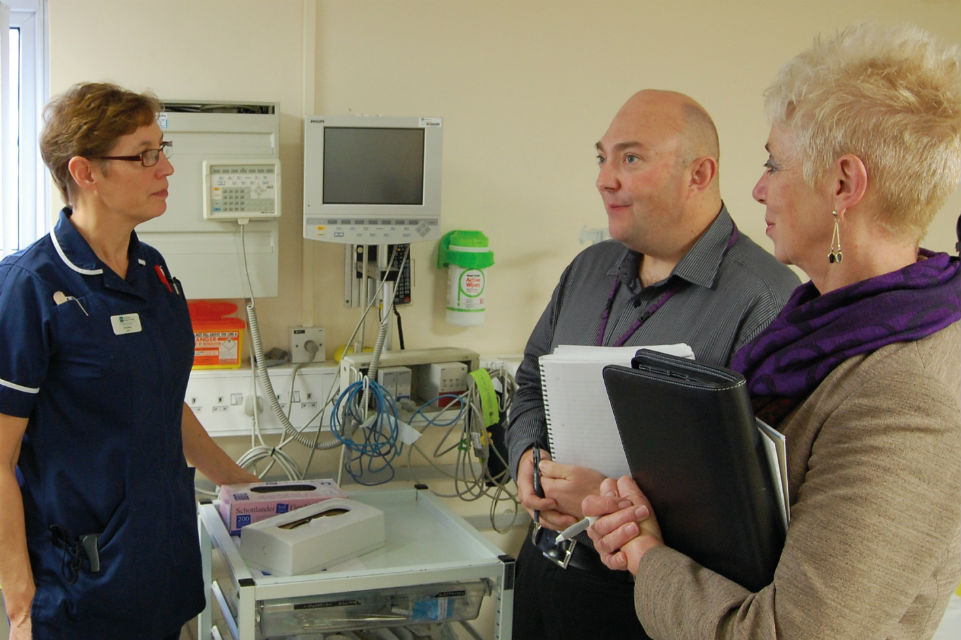 Visiting the BMI Princess Margaret Hospital.