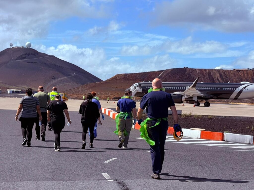 Passengers at Ascension Island