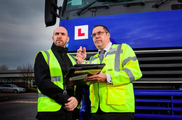 Lorry driving test