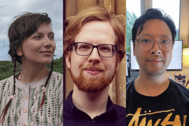Collage featuring headshot style images of the three blog post authors.