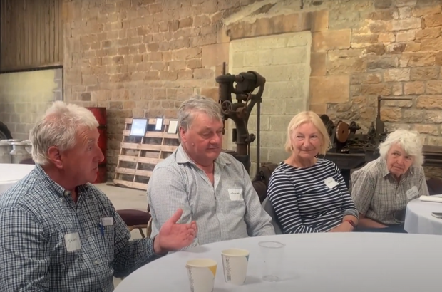 SFI pilot farmers discuss their work at a workshop