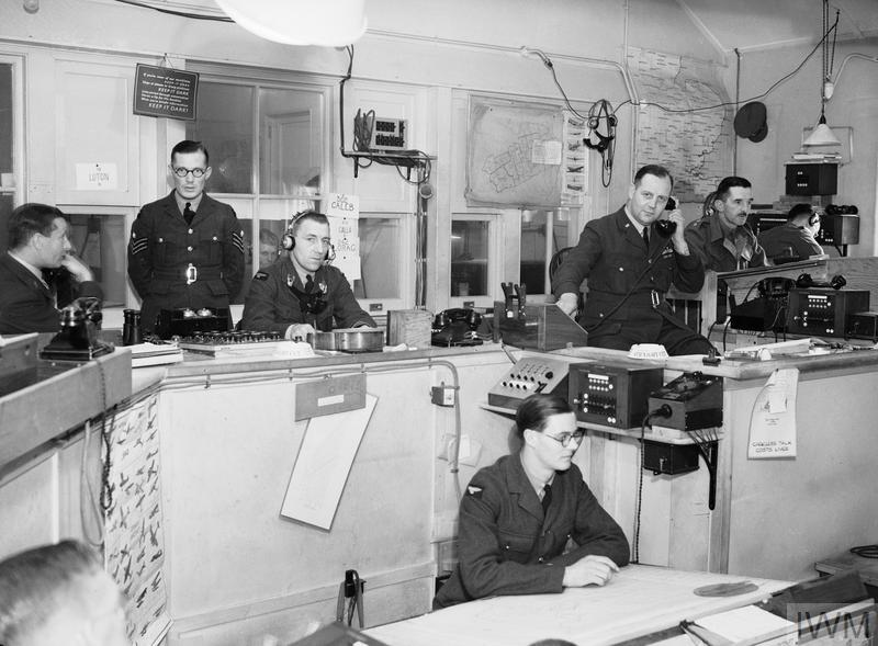 Interior of the Sector 'G' Operations Room at Duxford, Cambridgeshire.