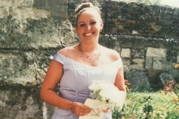 Photo of Michelle Anderson in bridal dress