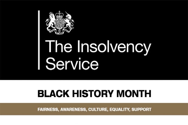 Insolvency Service Black History Month 2020 logo