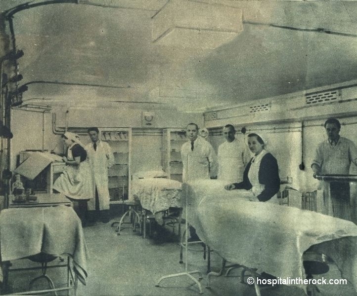 Image of the Operating Theatre at Budapest's Hospital in the Rock, 1944 © hospitalintherock