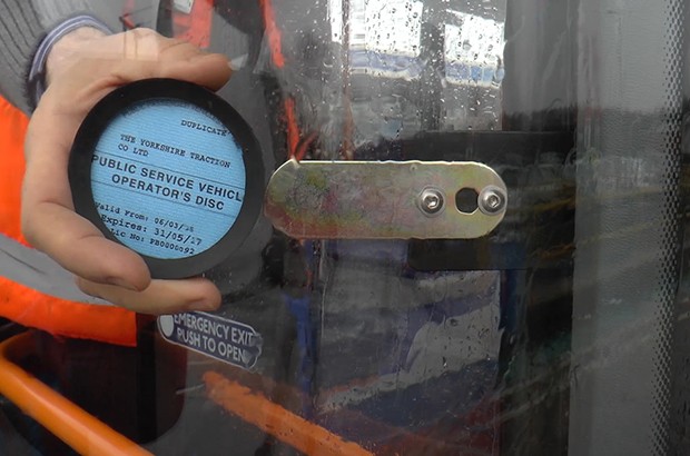 Pubic Service Vehicle operator's disc