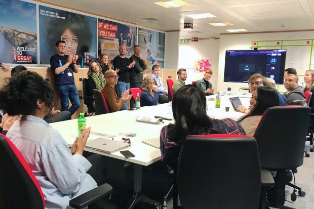 Data team meeting in the DIT offices