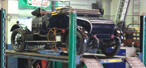1926 Morris Cowley on inspection ramp