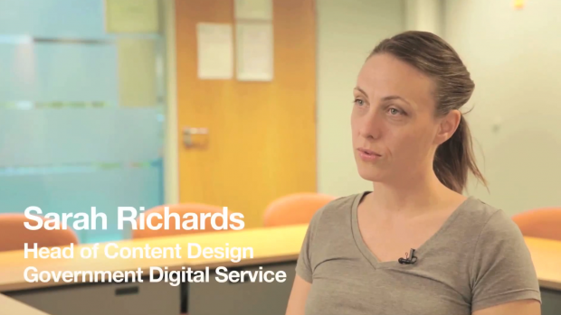 Sarah Richards - Head of Content Design Government Digital Service