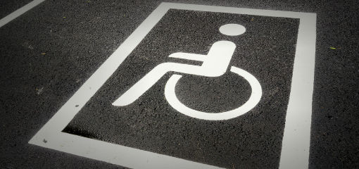 disabled parking bay
