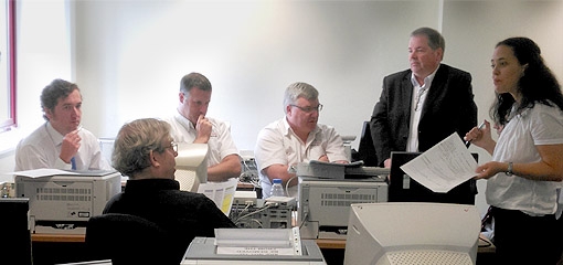 MOT testing staff round table