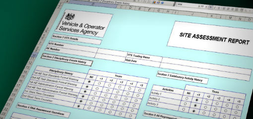 VOSA site assessment report form