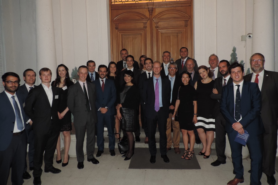 At the Ambassador's residence networking reception