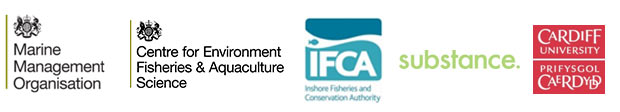 Logos of all organisations helping in the Sea Angling survey