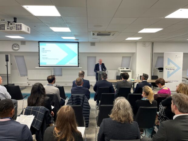 Mark Austen, Insolvency Service Chair, speaking at the conference