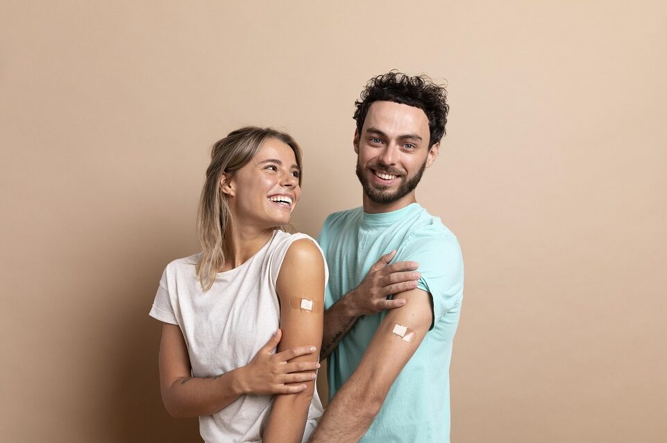 Male and female care colleagues vaccinated.