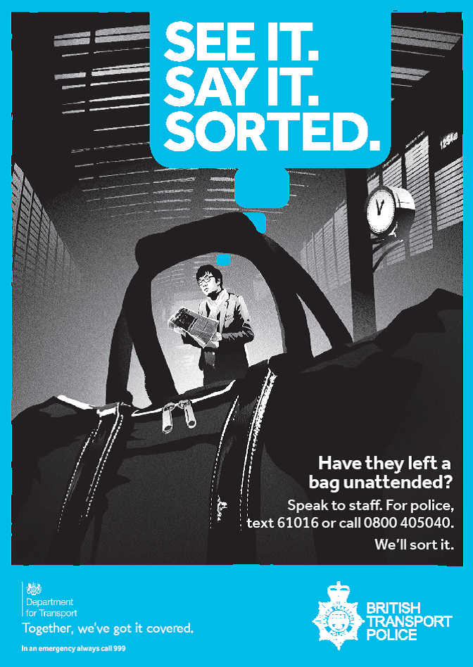 See it. Say it. Sorted. Poster.