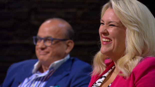 Investors Sara Davies and Touker Suleyman