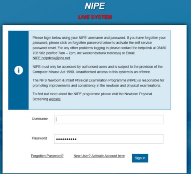 A screenshot of the S4N database with the word 'welcome' at the top.