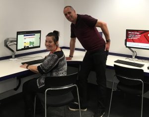 Tracey Bailey volunteers for Get Online Week