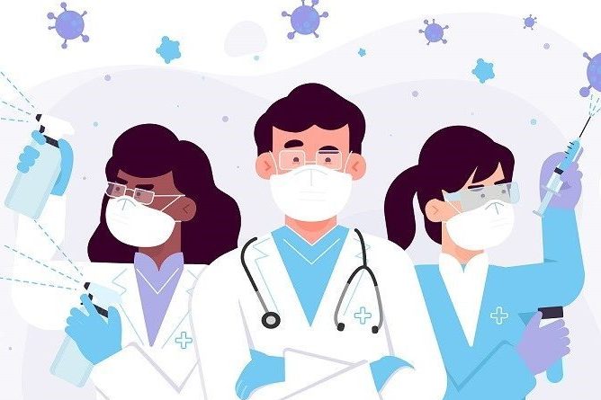 vaccination team at the ready