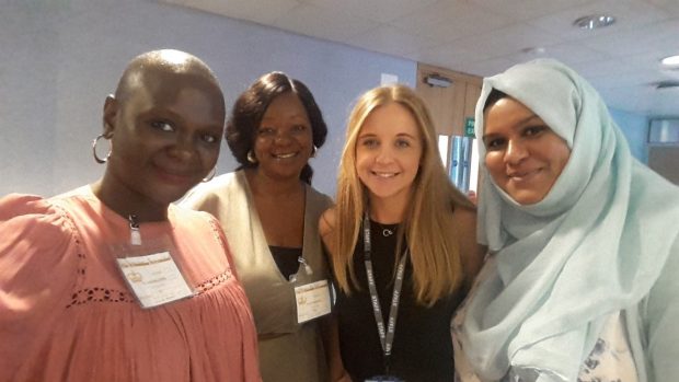 2 Nigerian delegates and 2 members of PHE staff