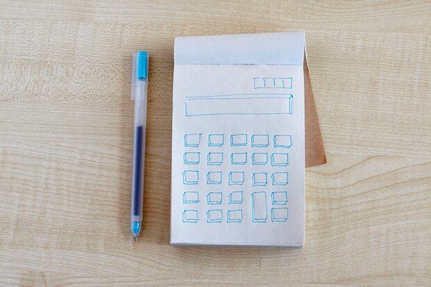 pen and paper pad