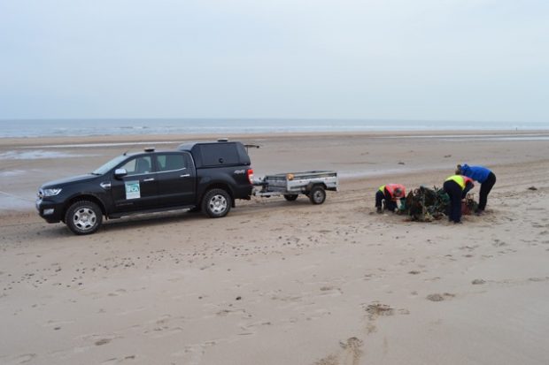 IFCA helping out on the beach