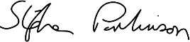 Stephen Parkinson, DPP, signature