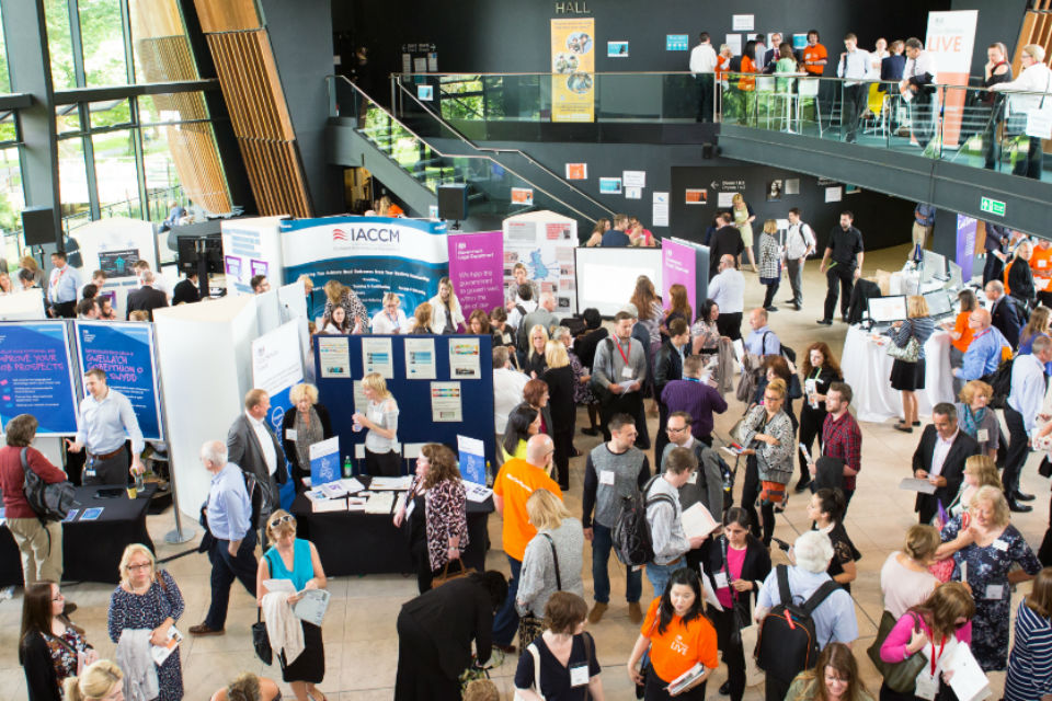 People at exhibition