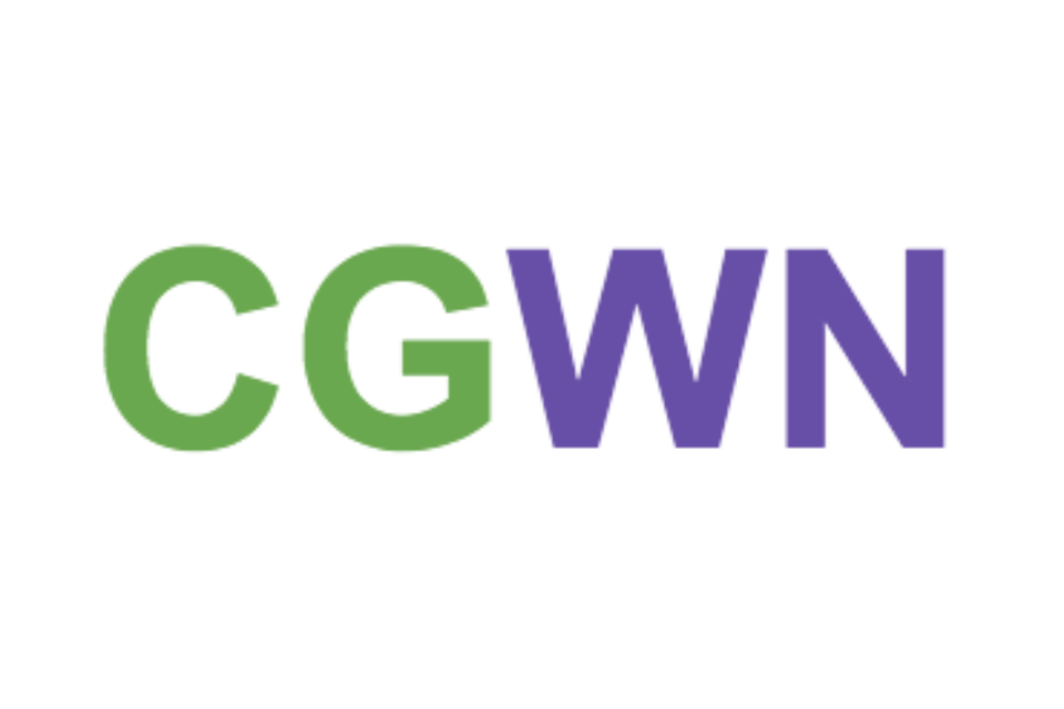 Cross-Government Women's Network initials in Int. Women's Day colours