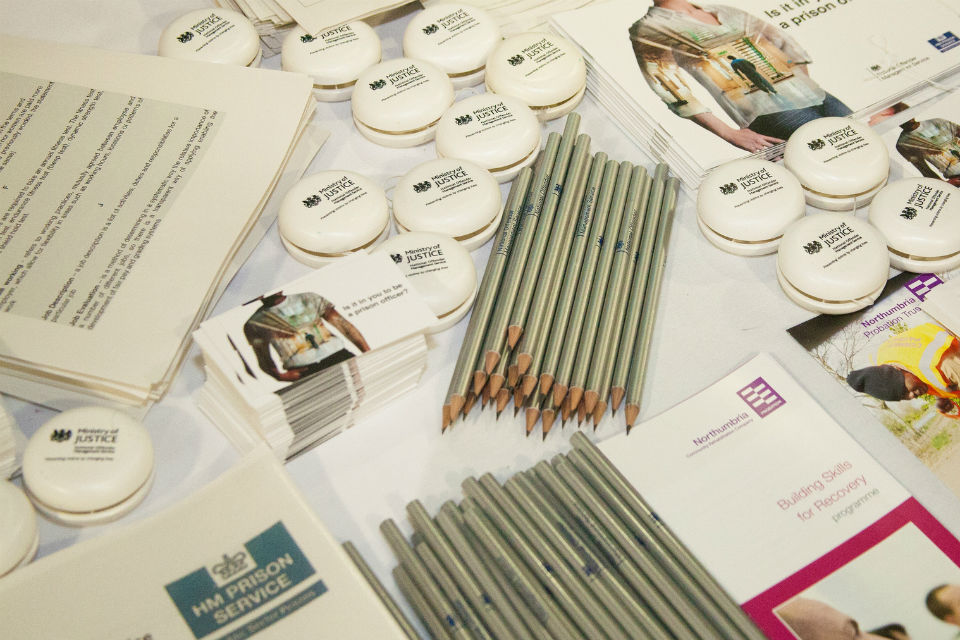 The Ministry of Justice stand at Civil Service Live 2015: Newcastle
