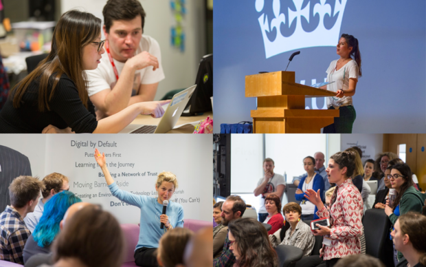 A collage of four photos representing the GDS Women's group