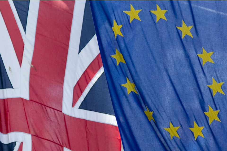 UK and EU flags
