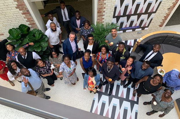 Group photo of BAME pre accelerator reunion event.