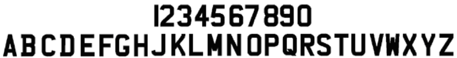 Registration plate characters Registration plate characters
