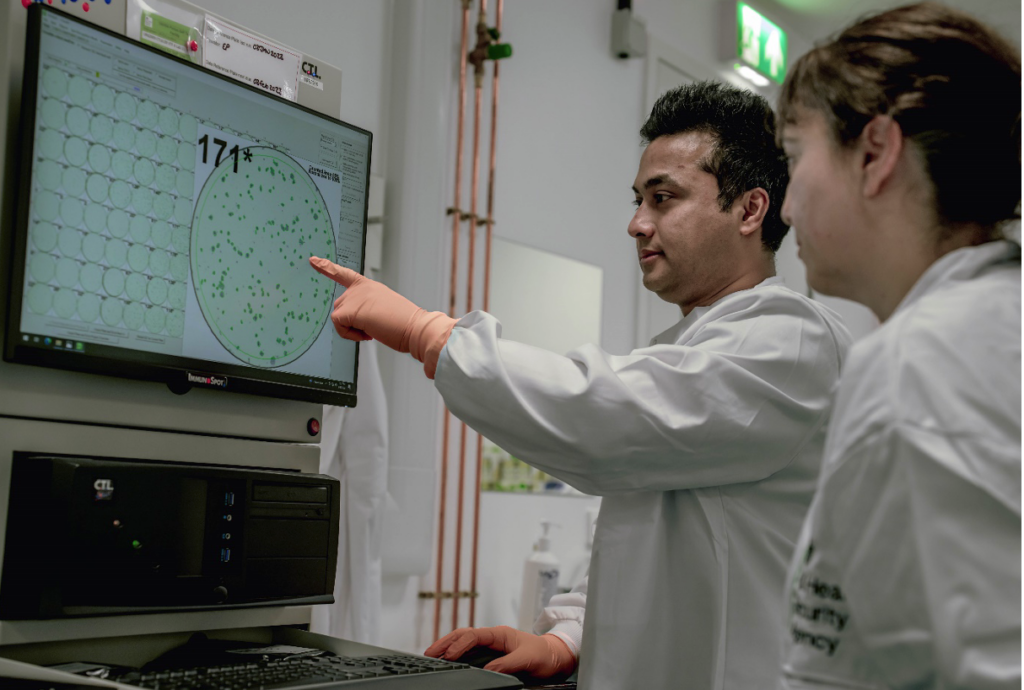UKHSA scientists work on vaccine development at Proton Down