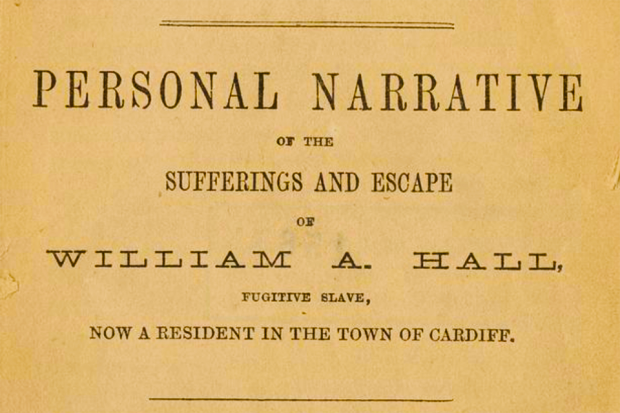 Front cover of 19th century pamphlet written by William A. Hall