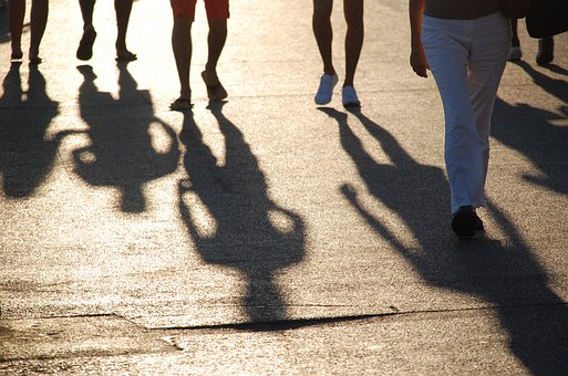 people shadows