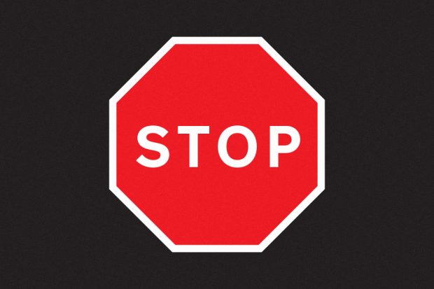 Stop sign used on roads