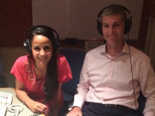 John Pearson in radio booth