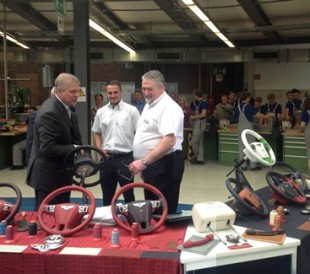 Duke of York on the Factory Floor at Volkswagen