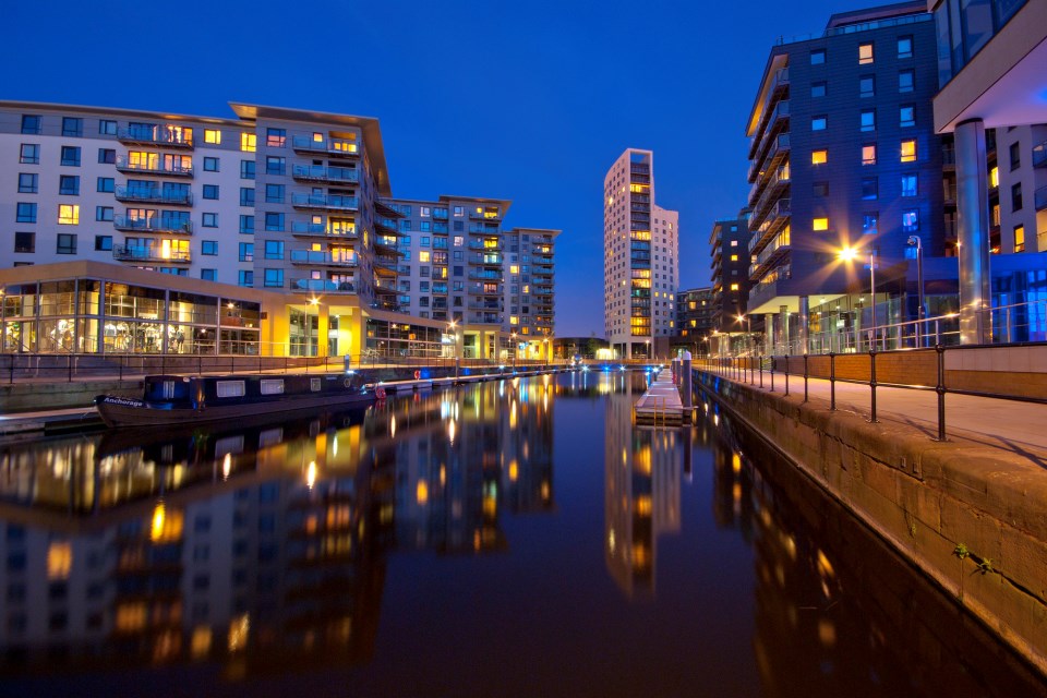 Clarence Dock in Leeds - the city is a thriving centre for UK finance