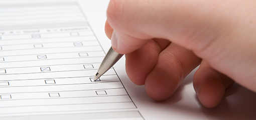 form being filled in by pen