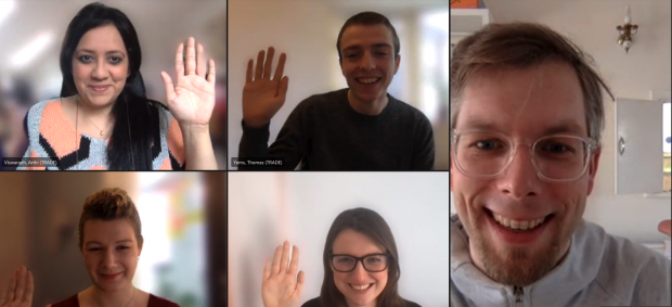 A screenshot of an MS Teams meeting with the authors