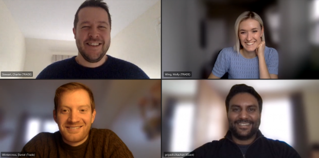 A screeshot of an MS Teams meeting with the authors