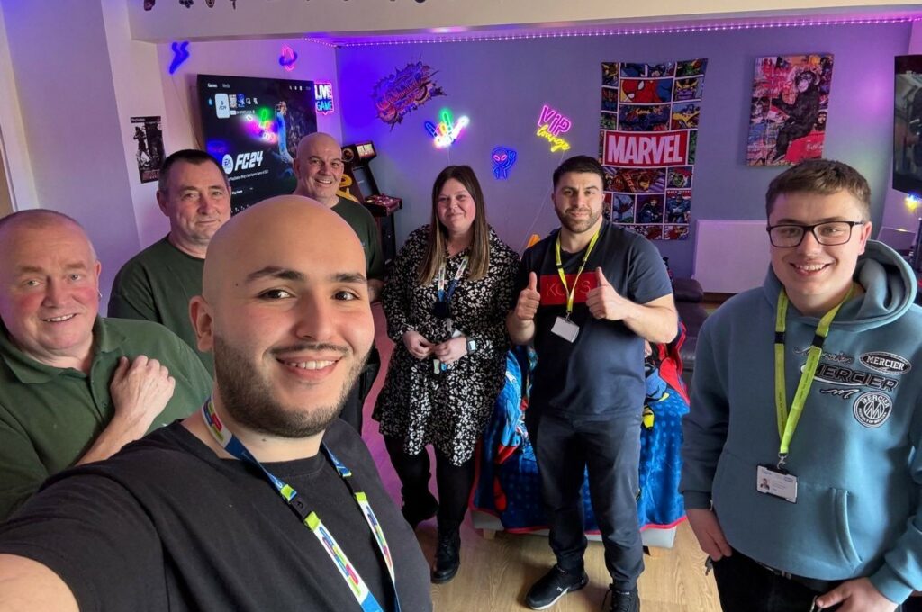 Cygnet Healthcare colleagues in one of the social hub spaces.