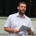 Man presenting to an audience